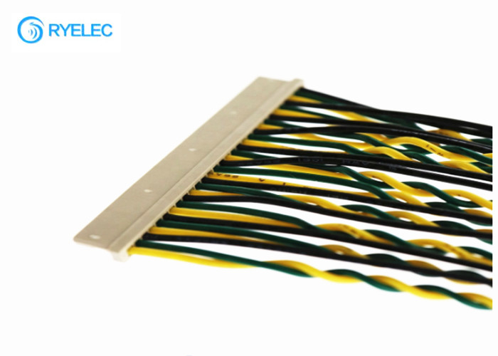 30 Pin LVDS Cable Assembly DF14-30S-1.25C To  DF13-40P Lcd Connector Loom With UL1061