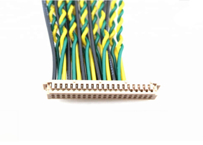30 Pin LVDS Cable Assembly DF14-30S-1.25C To  DF13-40P Lcd Connector Loom With UL1061