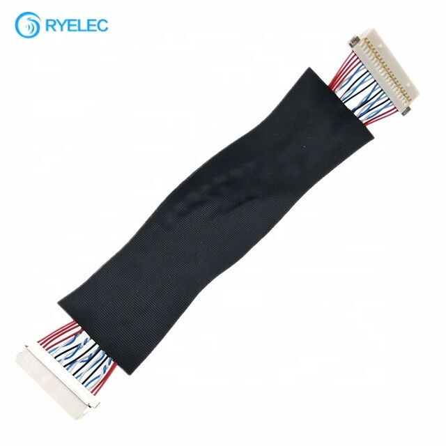 Hot Sale 20pin 1.0mm Pitch HRS DF19-20S-1C Both End Shield Flat Lvds Cable Assembly for Hydraulic Jack
