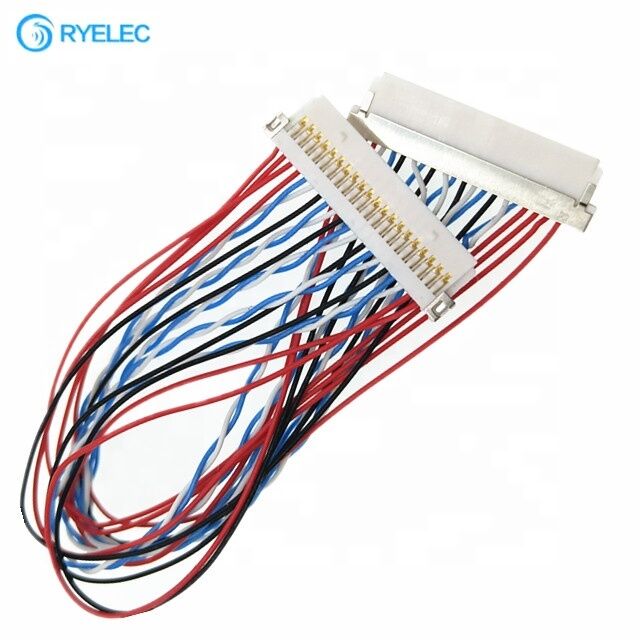 Factory Customization Hirose 20pin Df19-20s-1c to Df19-20s-1c Shell Wiring Harness DF19 Series 1 Spacing Lvds Convertion Cable