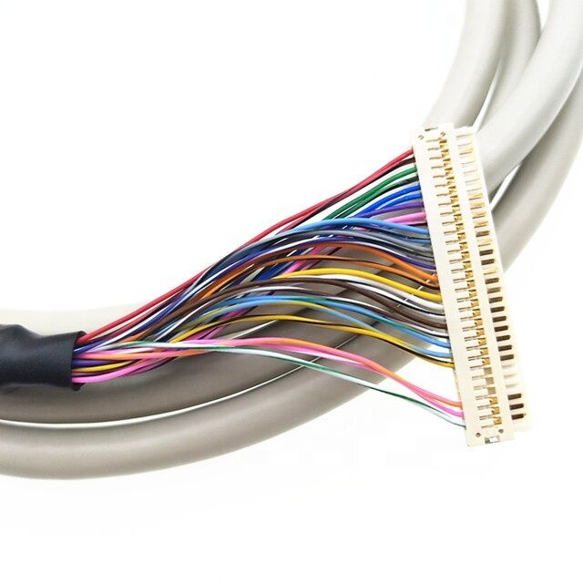 Hot Sale 1.25mm Pitch HRS DF13 40pin EDP Cable to 1mm Pitch JAE FI-X30 30pin LCD LVDS Cable Assembly