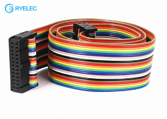26 Pin Idc 2.54 To 26 Pin Colorful Ribbon Flat Cable Can Pressure 2.54 FC Head Connector supplier