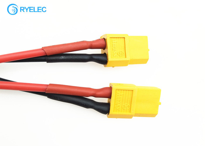 Male To Two Female Connector XT60 Y Custom Wire Harness For Two LIPO Batteries In Parallel