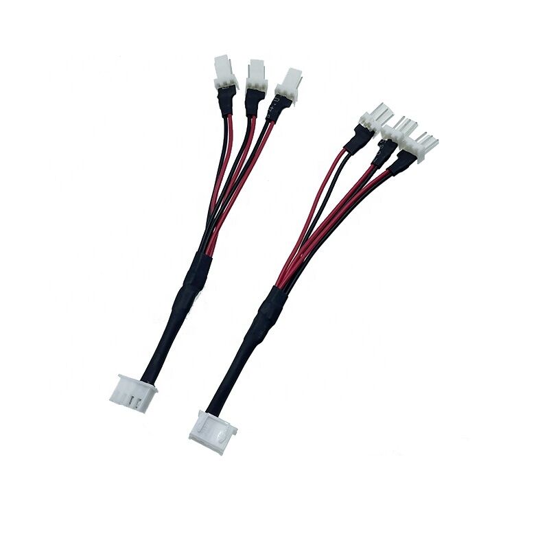 SM Male Female Conversion Cable One Tow Four Connection Cable 2.54 Aircraft 2Pin Red and Black Wiring Harness LED Light with Ter