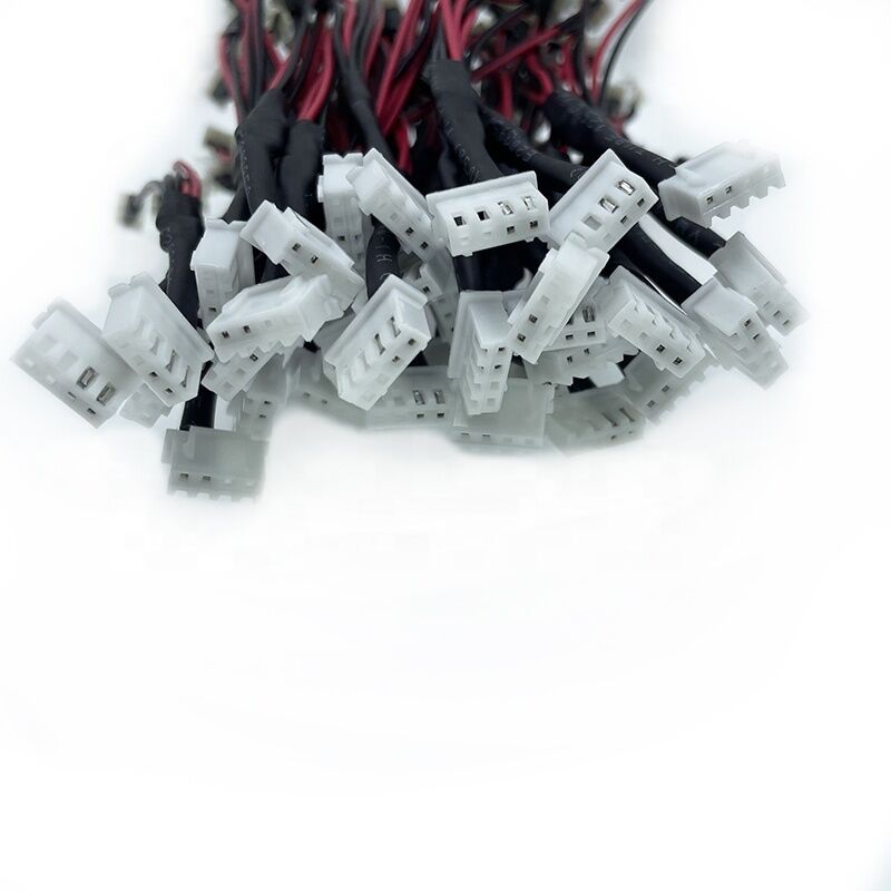 SM Male Female Conversion Cable One Tow Four Connection Cable 2.54 Aircraft 2Pin Red and Black Wiring Harness LED Light with Ter