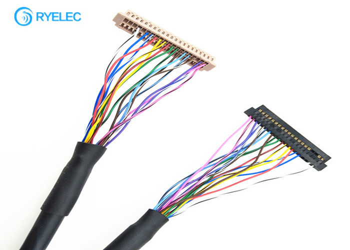  40 Pin DF13 Connector LVDS Cable Assembly To JAE  FI - S20S 1.25mm Connector
