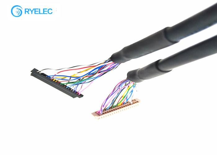 Hirose 40 Pin DF13 Connector LVDS Cable Assembly To JAE Hirose FI - S20S 1.25mm Connector