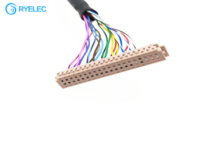  40 Pin DF13 Connector LVDS Cable Assembly To JAE  FI - S20S 1.25mm Connector