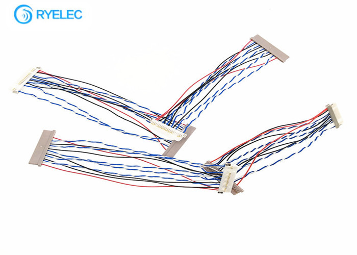 Df14 To Df19 Laptop Coaxia LVDS Cable Assembly 20 Pin To 20 Pin  For Lcd Display