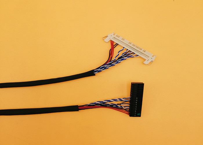 UL1571 28AWG Lvds Display Cable 30 Pin 1.0mm To Dupont 2*15 Pin Connector 2.0mm