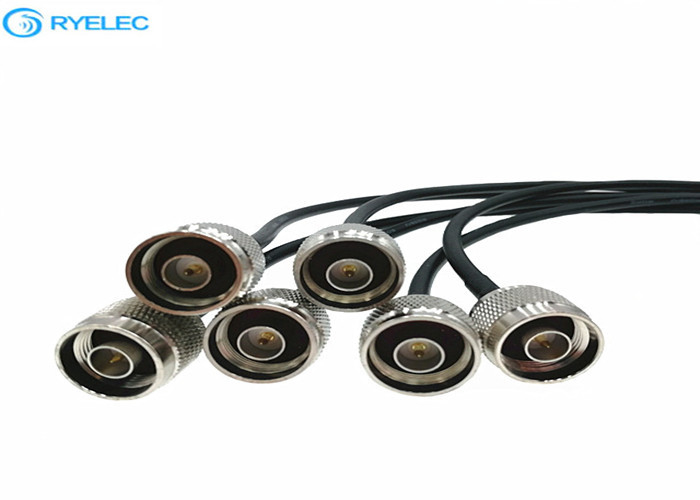 Stable Flexible Extension RF Coaxial Cable N Male To SMA Male With RG58 / U Low Loss Phase