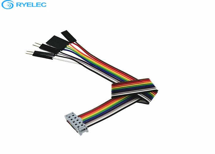 Dupont 2.54mm Flat Ribbon Cable Assembly Male And Female To FC 10 Pin IDC Connector supplier