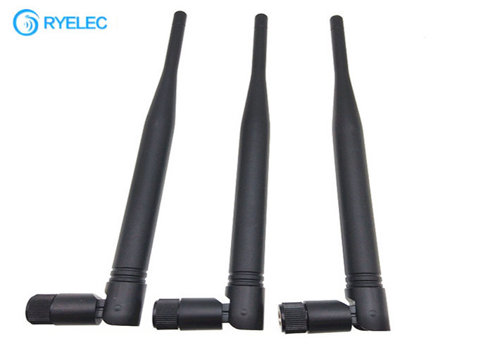 Sma Male Connector Foldable 4g Lte Indoor Antenna SMA Rubber Rod 200mm Height