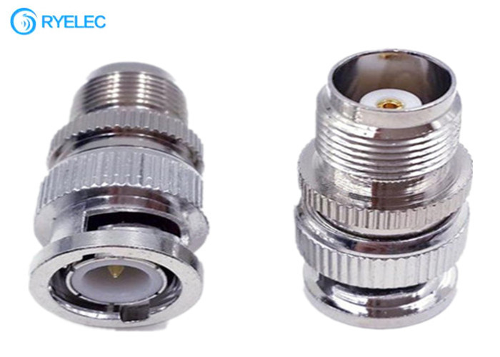 Nickel Plating Connector 50ohm Tnc Female Jack To Bnc Male Plug Straight Rf Adapter supplier