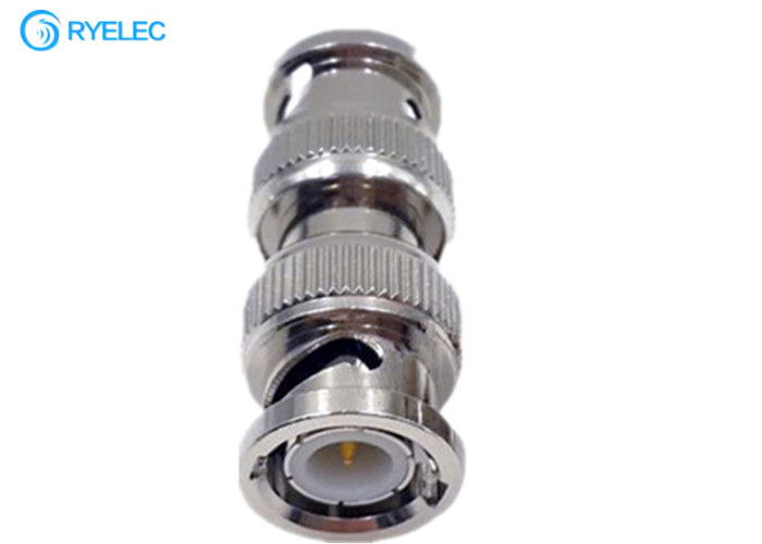 Straight Bnc Male To Bnc Male Coaxial Rf Metal Material Male Adapter