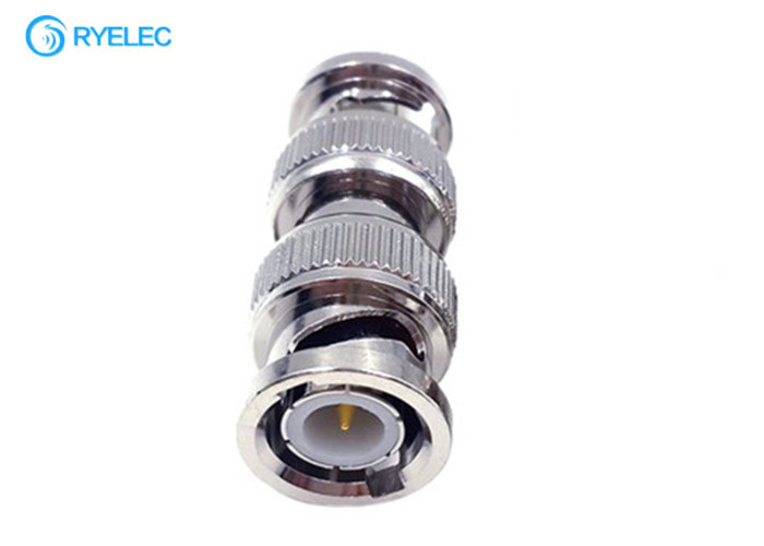 Straight Bnc Male To Bnc Male Coaxial Rf Metal Material Male Adapter