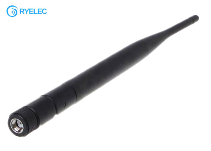 196mm Rubber Whip 2.4g 2400mhz Wifi High Gain 5dbi Folden Black Antenna With Sma supplier