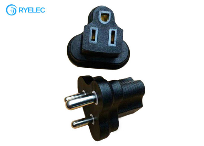 South Africa Male Plug To Usa Nema 5-15r Adapter Three Hole Socket For Industrial Power