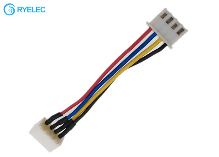 Jst 4pin Male To Female XH 2.54mm Pitch Custom Wire Harness With UL1007 24AWG Cable