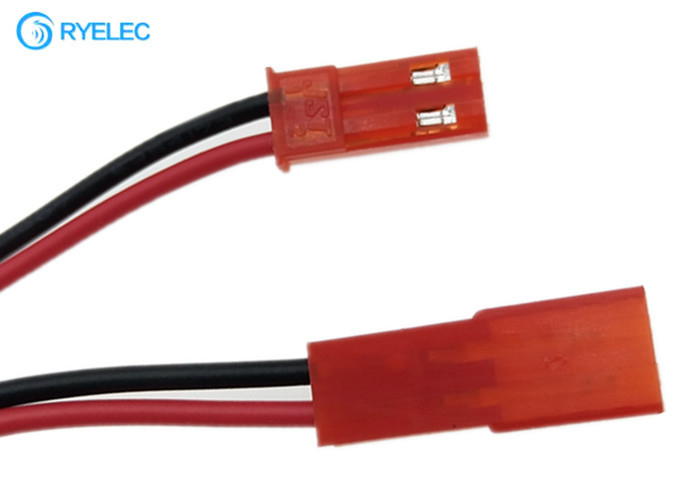 Male To Female Electrical Wiring Kit Red Connector 2 Pin Jst Syp 2r Red Color Connector supplier