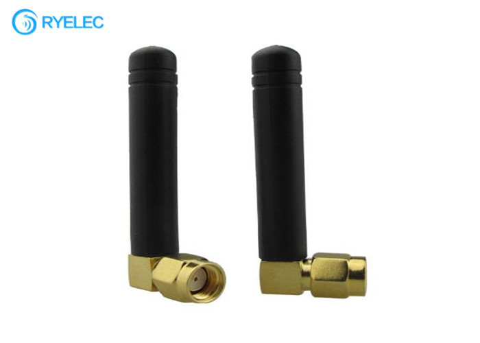1.5dbi GSM 5CM Rubber Ducky Antenna Aerial Booster RP SMA Male Right Angle Connector supplier