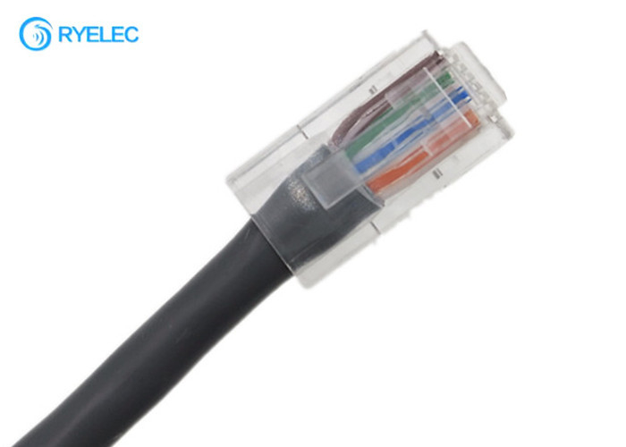 No Strain Relief Custom Cable Assemblies RJ45 Plug Ethernet Patch Founded 5mm