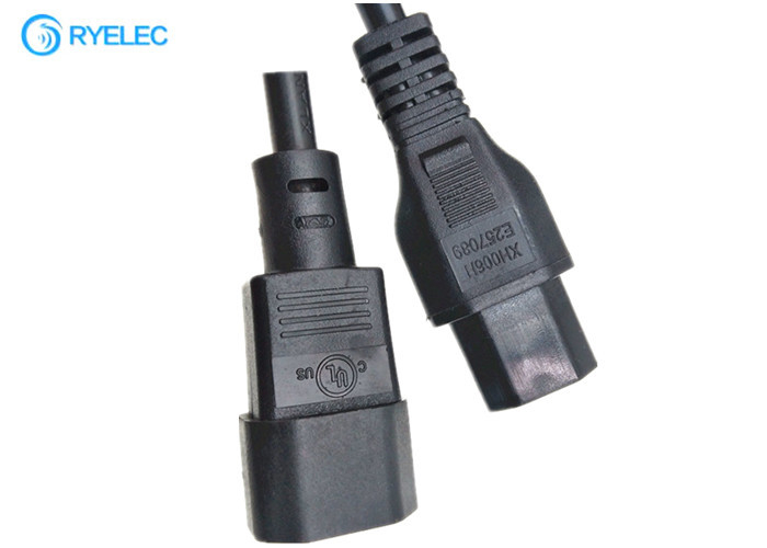 IEC 320 C13 To C14 Power Cord Plug With 18awg PDU Lock Mains Power Cable Leads