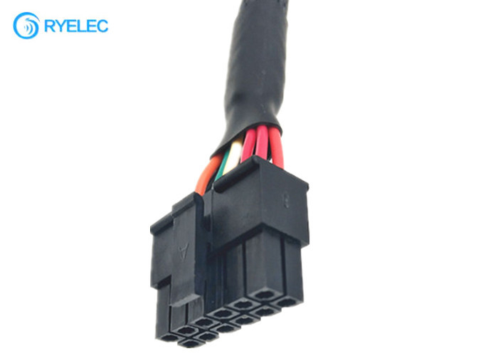 Micro Fit 3.0 Molex 43025-1200 To 2.1*5.5mm Power Jack Custom Wire Harness With PH 2.0-4 Pin 2 3 Pin Jst - Sm