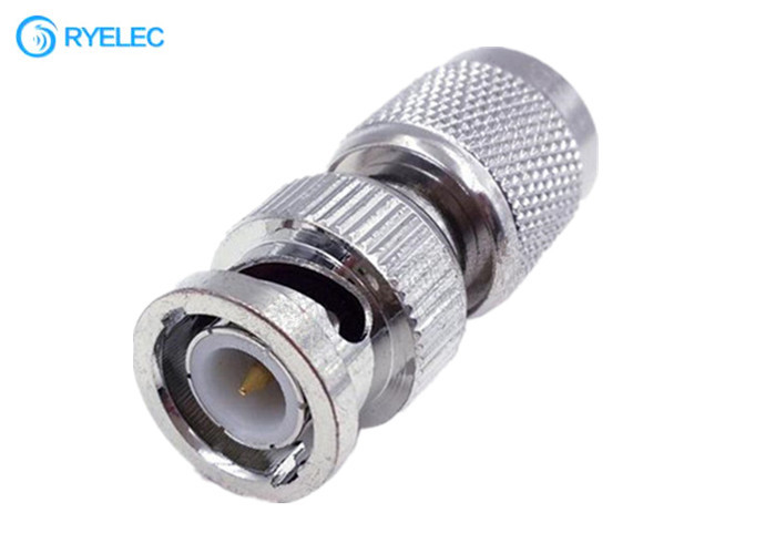 All - Copper Straight RF Antenna Connector RG6 Cable Connector BNC Male To TNC Male