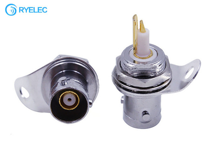 BNC Female RF Antenna Connector With Nut All - Copper Bnc Coupler supplier