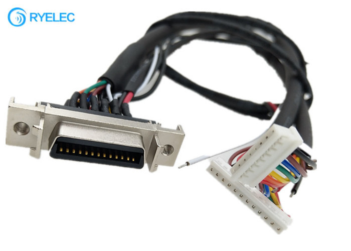 180 Degree HPCN Female 26 Pin SCSI Connector To 8 Pin 12 Pin 87439 With M4 Terminal Cable