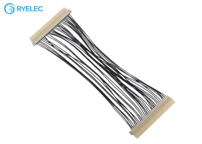 30 Pin Lvds Flex Cable DF19G - 30S  1.0mm Pitch To DF19G-30S For TV / DVD With 30awg