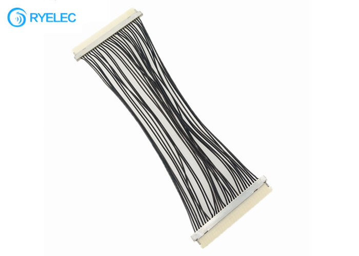 30 Pin Lvds Flex Cable DF19G - 30S  1.0mm Pitch To DF19G-30S For TV / DVD With 30awg