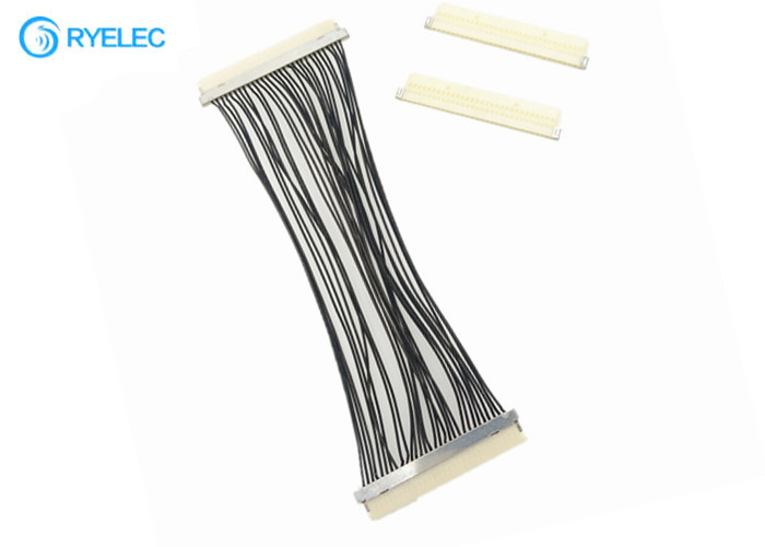 30 Pin Lvds Flex Cable DF19G - 30S  1.0mm Pitch To DF19G-30S For TV / DVD With 30awg