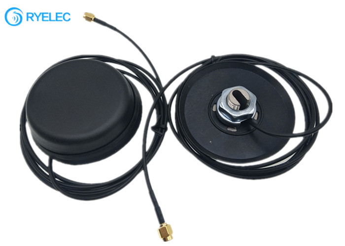 Vehicle Car 4G LTE Thru Hole Screw Mount Omni Directional Puck Antenna With Rubber Pad