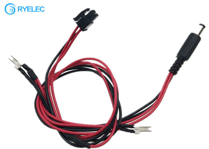 794617-4 Micro MATE-N-LOK 3mm Connector To 2.5*5.5mm DC Jack With Solder Joints Wire Cable
