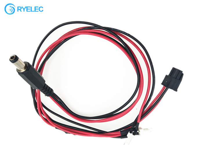 794617-4 Micro MATE-N-LOK 3mm Connector To 2.5*5.5mm DC Jack With Solder Joints Wire Cable
