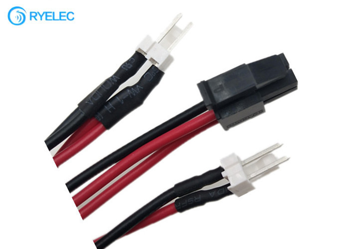 794617-4 Micro MATE-N-LOK 3mm Connector To 2.5*5.5mm DC Jack With Solder Joints Wire Cable