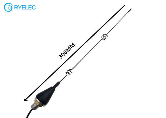 High Gain GSM 2.4G 3G 4G Helical Coil Antenna 7.5dBi Screw Base Mount With 1 Meter Cable