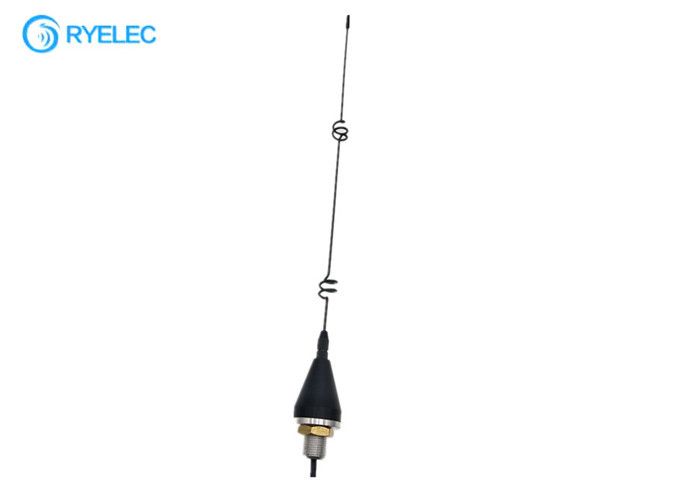 High Gain GSM 2.4G 3G 4G Helical Coil Antenna 7.5dBi Screw Base Mount With 1 Meter Cable