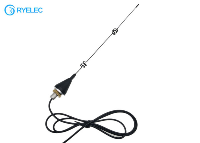 High Gain GSM 2.4G 3G 4G Helical Coil Antenna 7.5dBi Screw Base Mount With 1 Meter Cable