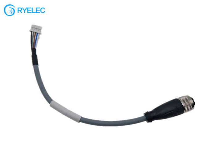 Jst PAP-05V-S 5pin Connector To Circular Waterproof 5pin M12 Female Plug Cable Wire Harness