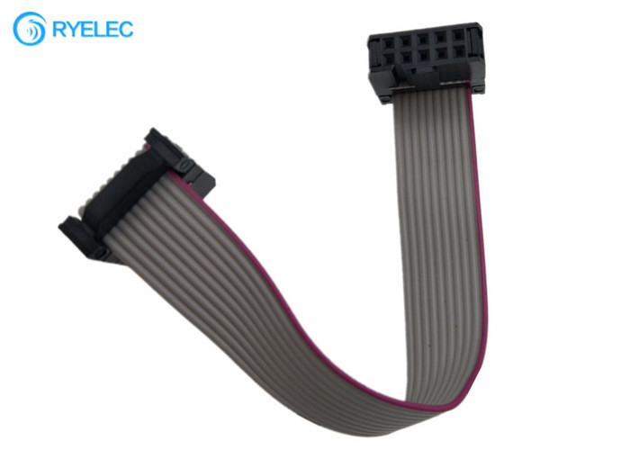 2*5pin IDC 2.54mm Pitch Pinrex Bump With Strain Relief Flat Ribbon Cable 0.635mm Pitch supplier