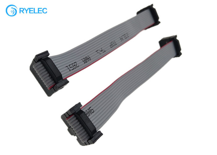2*5pin IDC 2.54mm Pitch Pinrex Bump With Strain Relief Flat Ribbon Cable 0.635mm Pitch