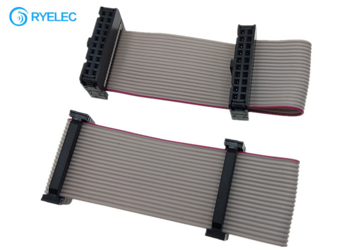 2*10pin IDC To 20pin Idc2.54 Pitch Female Flat Flex Ribbon Cable With Machine Strain Relief