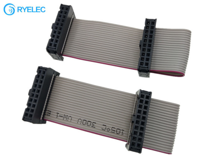 2*10pin IDC To 20pin Idc2.54 Pitch Female Flat Flex Ribbon Cable With Machine Strain Relief