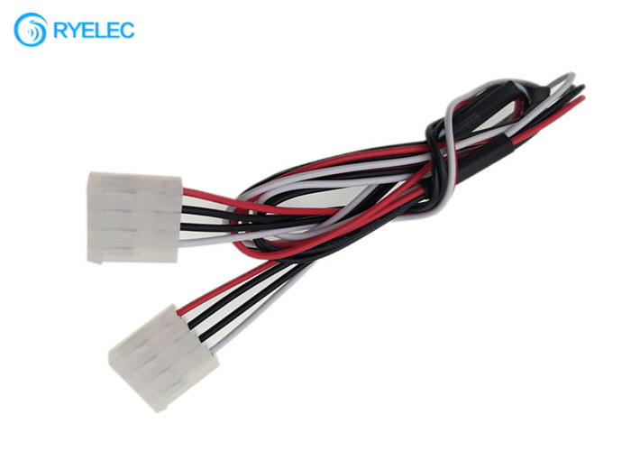White 3.96mm Pitch Pa66 4pin Female Connector To Molex3.96 With 1007 22awg Wire Harness