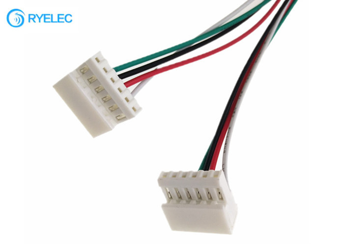 White MTA-100 3-640441-6 2.54mm Pitch 90 Degree Trip Idc Connector 6pin Wire Harness