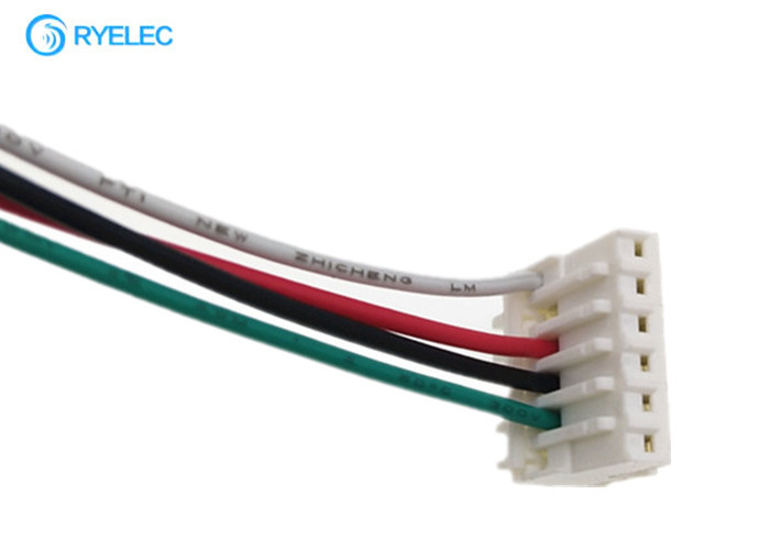 White MTA-100 3-640441-6 2.54mm Pitch 90 Degree Trip Idc Connector 6pin Wire Harness
