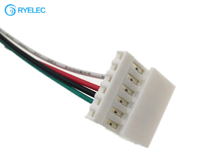 White MTA-100 3-640441-6 2.54mm Pitch 90 Degree Trip Idc Connector 6pin Wire Harness